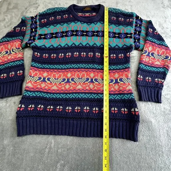 Vintage Eddie Bauer Sweater Women's L Bold Patterned Outdoor Layers - Picture 16 of 16